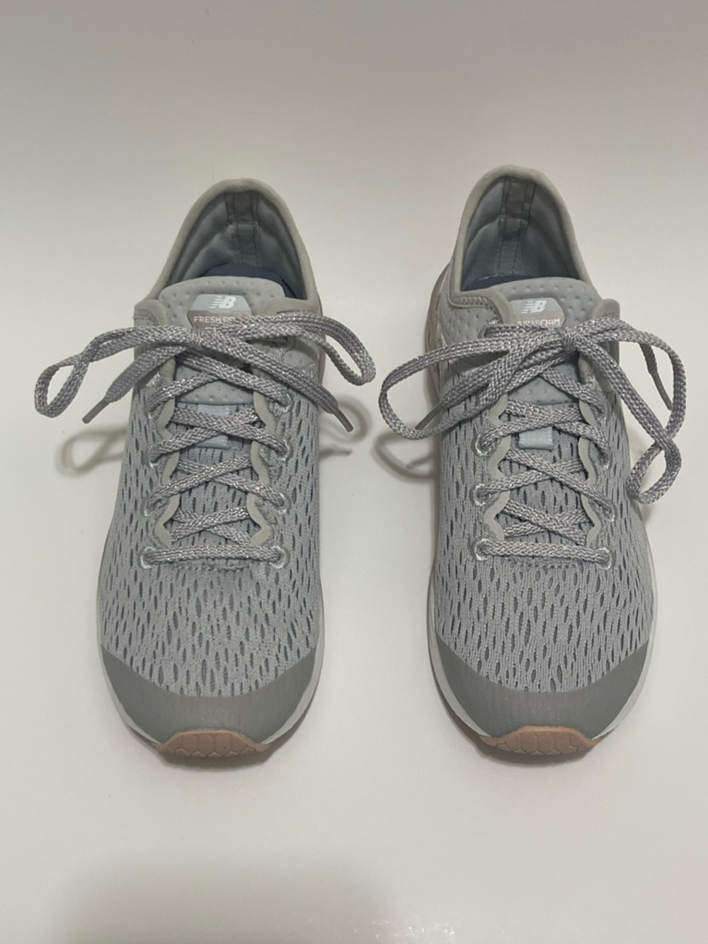 New Balance Fresh Foam Fast Kids Size 2 US Running Shoes Synthetic Gray Athletic